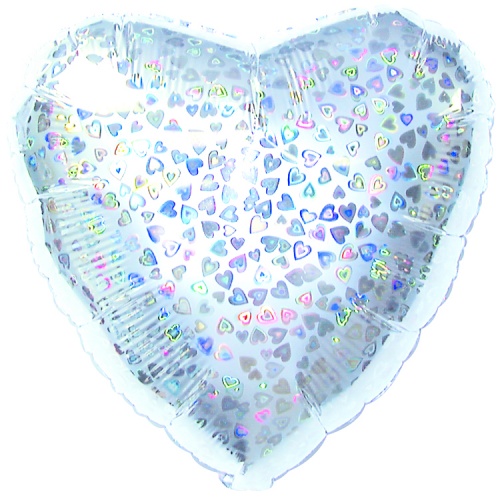 Silver Heart Pattern Dazzel